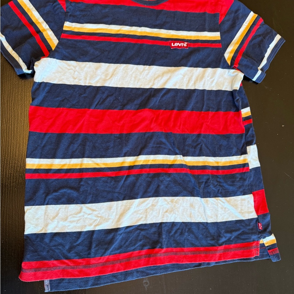 Levi's Bold Blue and Red Short Sleeve Tee